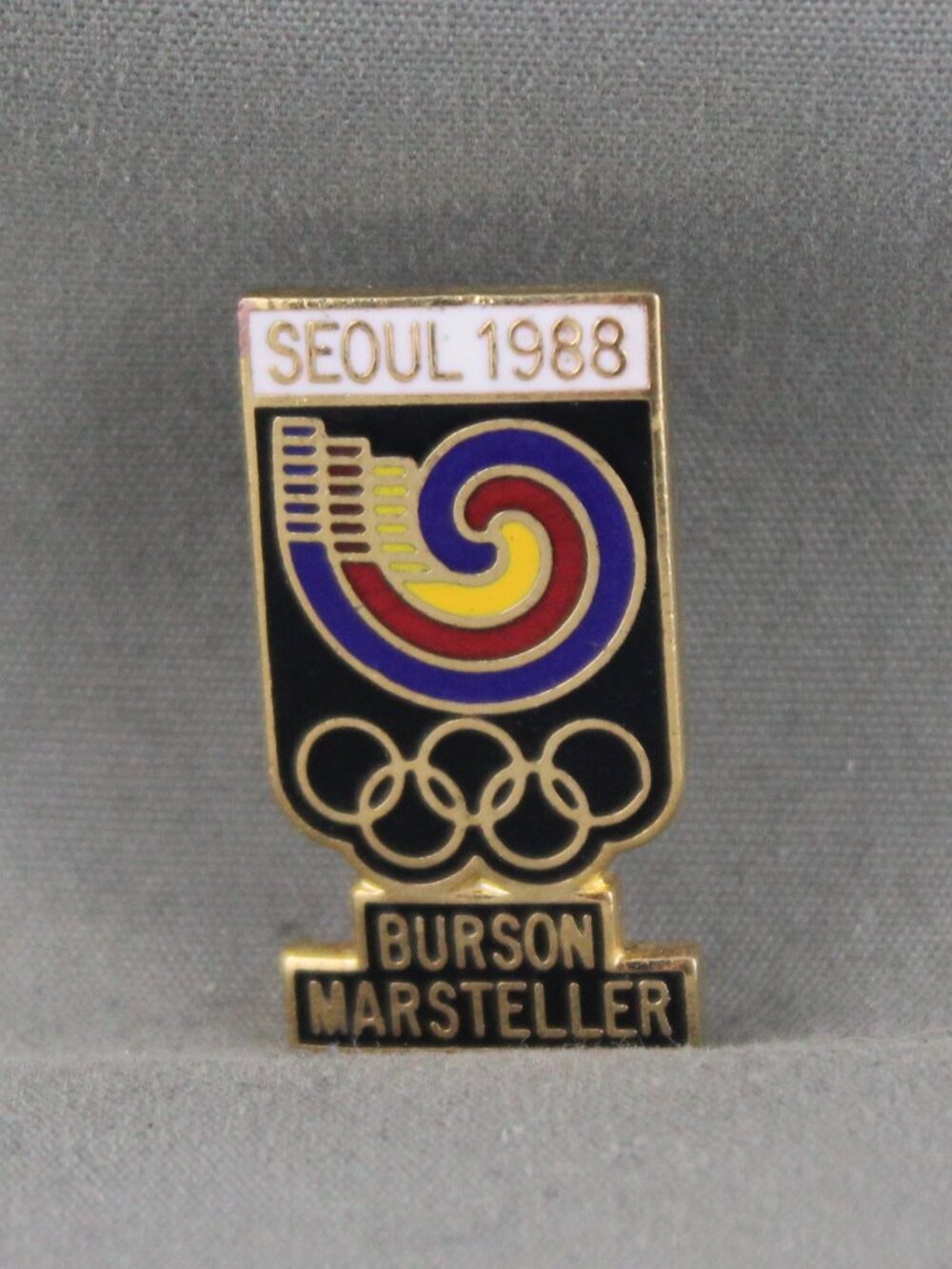1988 Olympic Summers Games Pin - Approved Mart Seller Burson Korea - Inlaid Pin